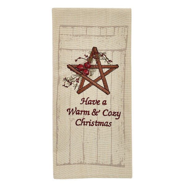Tobacco Stick Star Dishtowel Park Designs